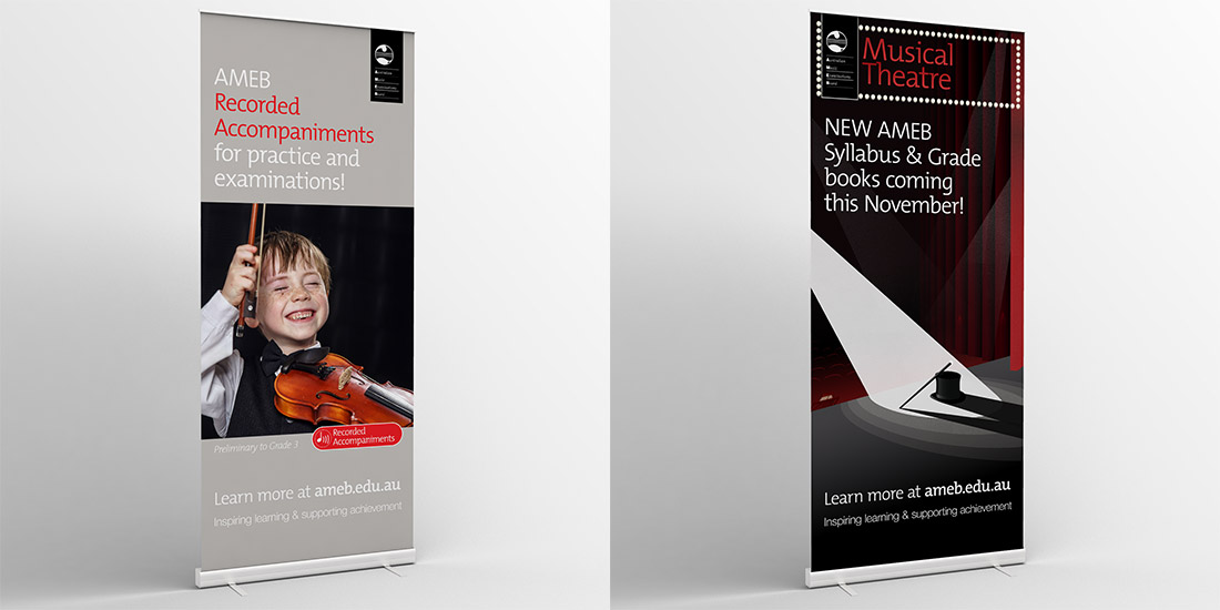 AMEB pullup banners