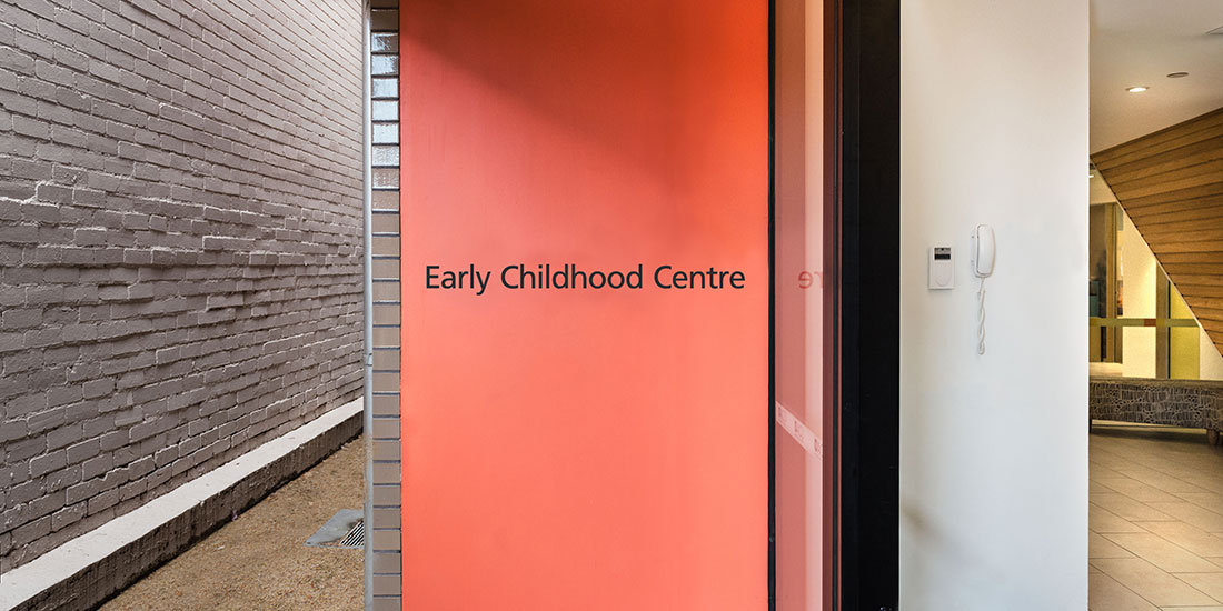 Building entry signage